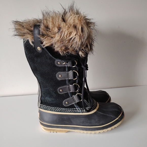 Sorel Joan of Arctic Winter Boots – Black – Size 7 - Picture 1 of 9